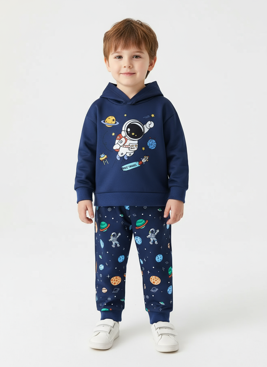 Children's Astronaut Space Travel Hoodie and Pants Set