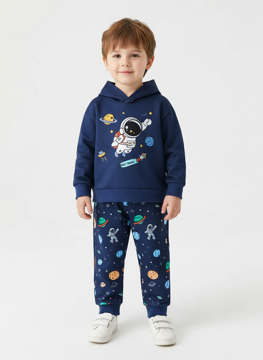 Children's Astronaut Space Travel Hoodie and Pants Set