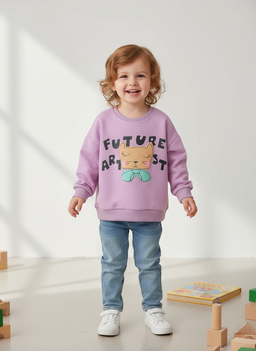 Children's Graphic Crew Neck Sweatshirt