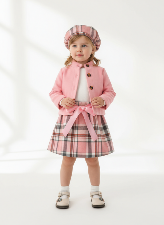 Children's Plaid 3-Piece Outfit Set